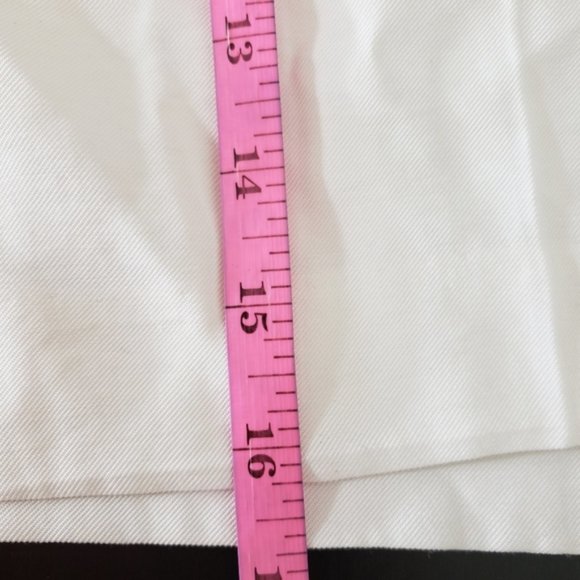 A New Day White Pullon Zip Button Shorts Sz 14 - Picture 9 of 9